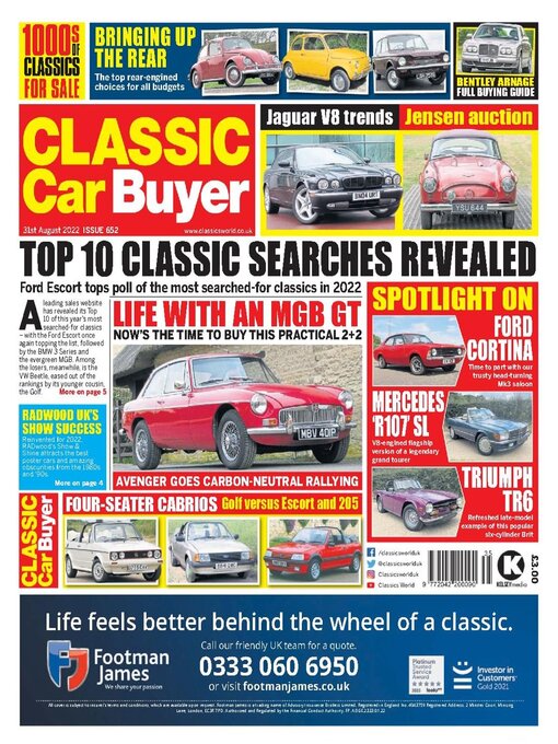 Kelsey Publishing Ltd作のClassic Car Buyerの作品詳細 - 貸出可能